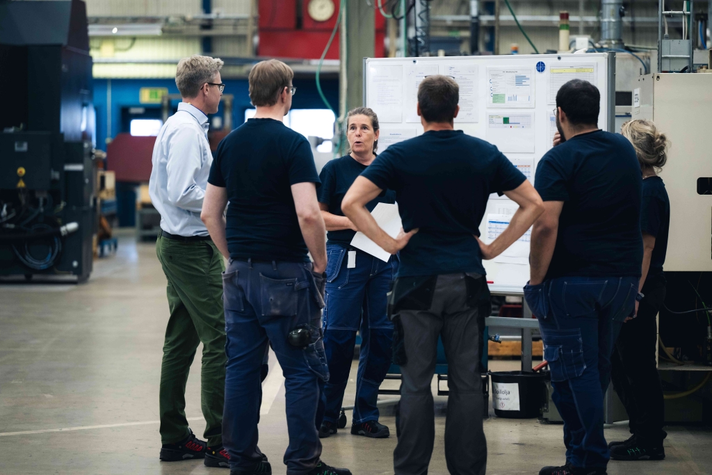 Personer i industrimiljö